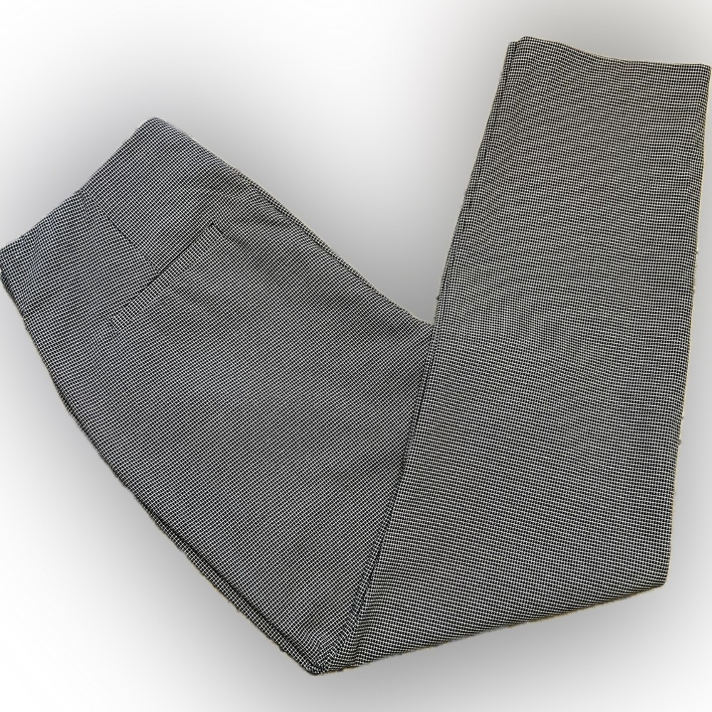 NWT Nine West SZ 10 black/white side zip straight leg trouser, waist 30” - Picture 3 of 4